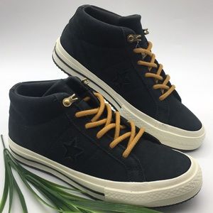 CONVERSE ONE STAR MID black/almost black/egret